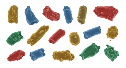 Colorful Abstract Shapes With Black Background Illustration Art Design