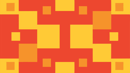 Geometric abstract design with orange and yellow blocks suitable for various projects