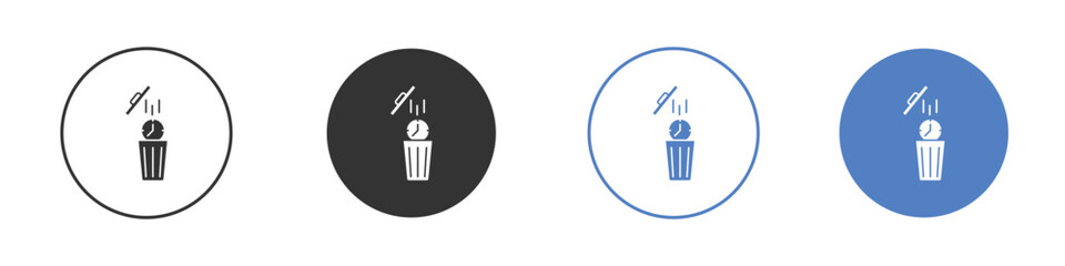 Time waste icon vector, Symbol, logo illustrations