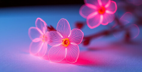 Fototapeta premium Romantic Pink Flower Illustration | Soft Pastel Background | High-Resolution Stock Image