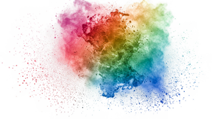 Colorful Powder Splash Explosion Abstract Background Paint Pigment