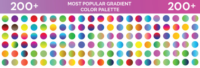 vibrant gradient colour palette
