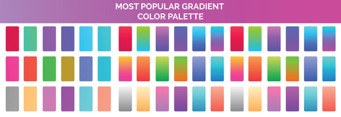 vibrant gradient colour palette