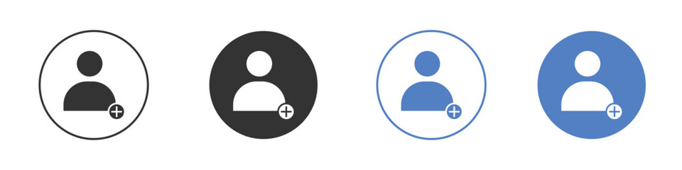 User add icon vector, Symbol, logo illustrations
