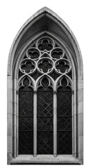 Gothic Architecture Window Stone Arch Transparent Background Design