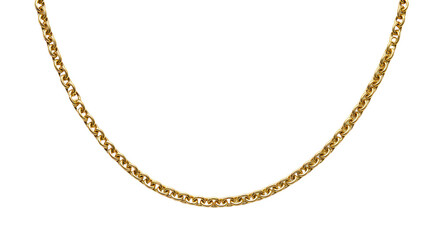Golden Chain Necklace Jewelry Gold Fashion Accessory PNG