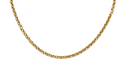 Golden Chain Necklace Jewelry Gold Fashion Accessory PNG