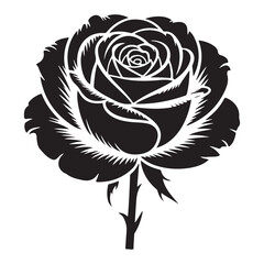 Digital rose art high resolution flower illustration