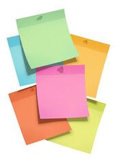 Illustration Colorful Sticky Notes Stacked for Office or School Reminders