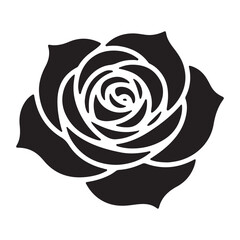 Vector rose flower illustration classic floral decoration