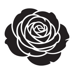 Vector rose flower illustration classic floral decoration