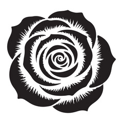 Vector rose flower illustration classic floral decoration