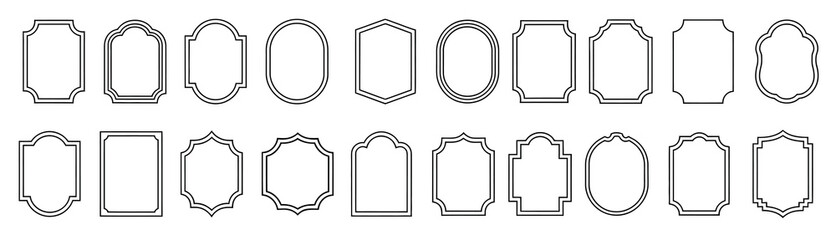 collection various decorative frames borders