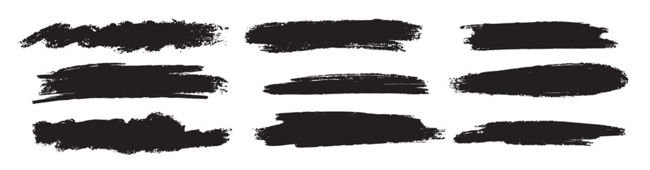 Black Grunge paint brush strokes background