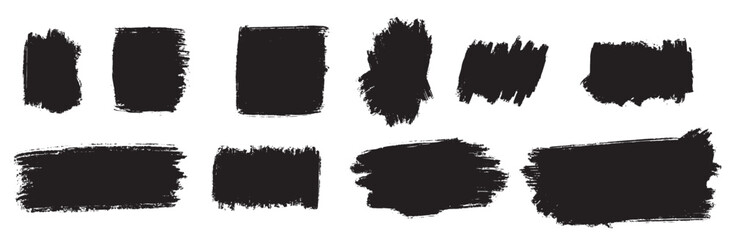 Black Grunge paint brush strokes background