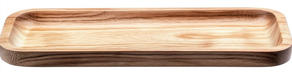 Rectangular Wooden Serving Tray Rustic Design