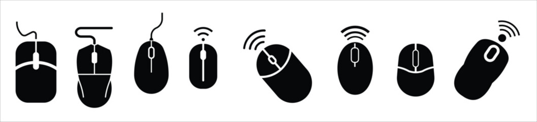 computer mouse icon illustration vector style