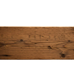 Rustic Brown Wood Texture Weathered Plank Background on transparent background