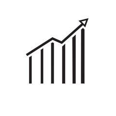 Growth Chart Icon – Financial and Business Success Arrow