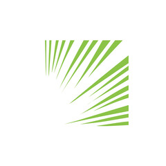 Fototapeta premium Green Rays Zoom In Motion Effec