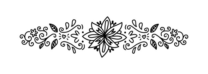 Hand drawn wedding ornaments collection