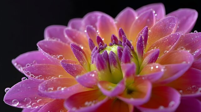 Vibrant pink flower blooming in nature