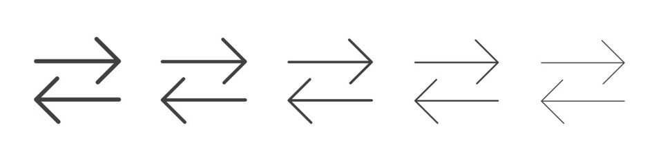 2 side arrows icon simple illustration logo art