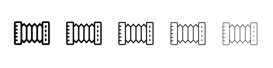 Accordion icon simple illustration logo art