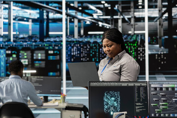 Data center engineer leverages artificial intelligence visualization tools to identify real time...