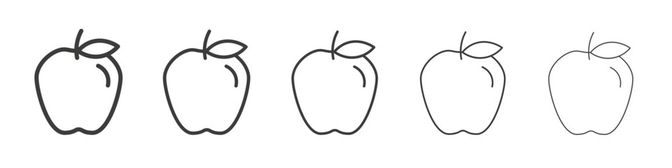 Apple icon simple illustration logo art