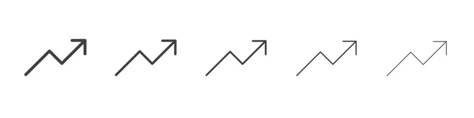 Arrow upward glyph icon simple illustration logo art