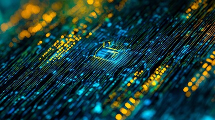Abstract Circuit Board: Digital Technology and Innovation