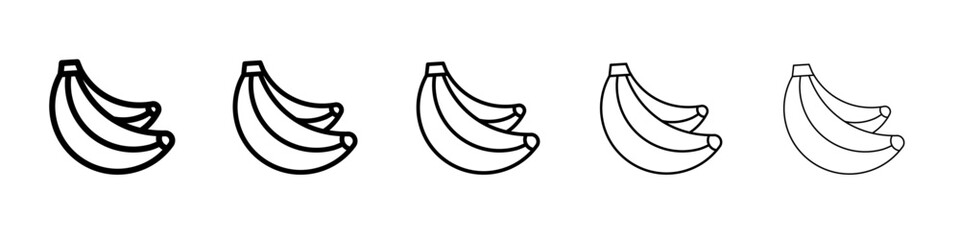 Banana icon simple illustration logo art