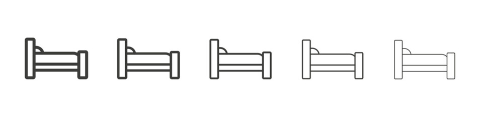 Bed icon simple illustration logo art