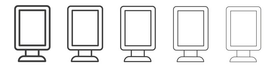 Billboard icon simple illustration logo art