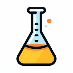 science beaker lab glass icon Generative AI	
