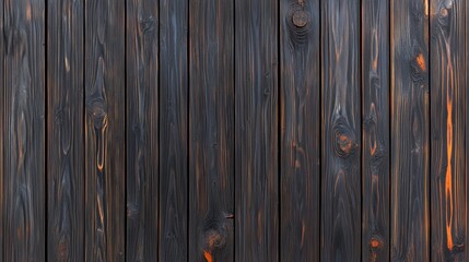 Obraz premium Dark Burnt Wood Texture Background for Design and Artistic Projects