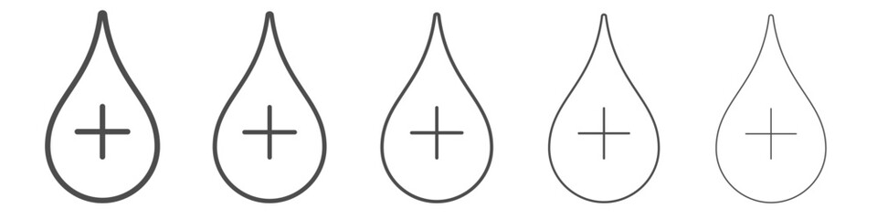 Blood donation icon simple illustration logo art