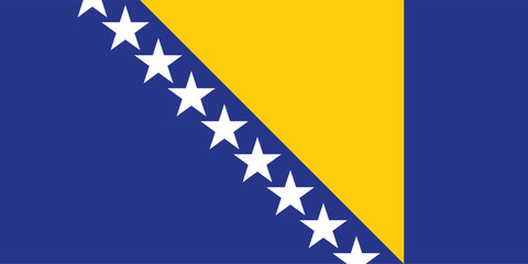 Flag of Bosnia and Herzegovina – perfect for travel, culture, and national identity visuals.