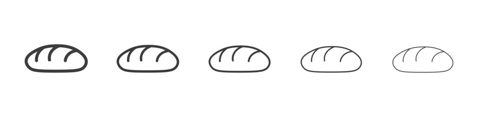 Bread icon simple illustration logo art