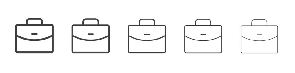 Briefcase icon simple illustration logo art