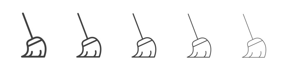 Broom icon simple illustration logo art
