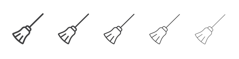 Broom icon simple illustration logo art