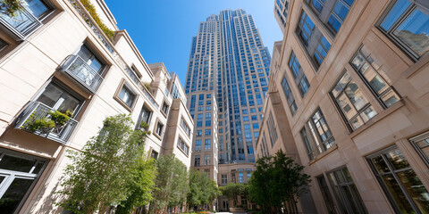 Exploring franchise business opportunities store shop investments in urban architecture city environment aerial view