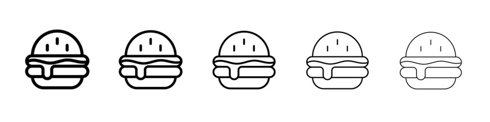 Burger icon simple illustration logo art