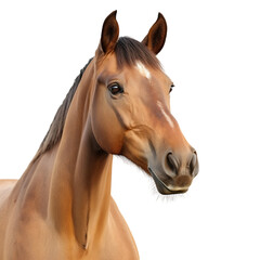Obraz premium Horse Front on tranparent background