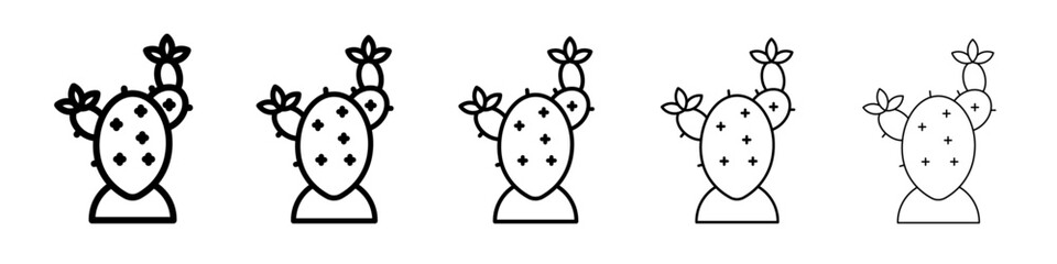 Cactus icon simple illustration logo art