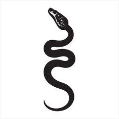 Detailed Snake Line Art Vector,Hand Drawn Snake Illustration,Realistic Snake Drawing in Vector Style,Coiled Snake with Scales Line Design,Monochrome Snake Vector Outline,Top View Snake Illustration