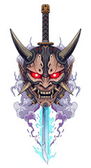 carnival mask isolated on white background