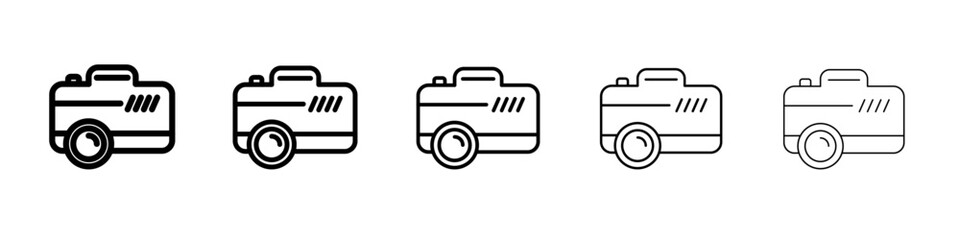 Camera icon simple illustration logo art